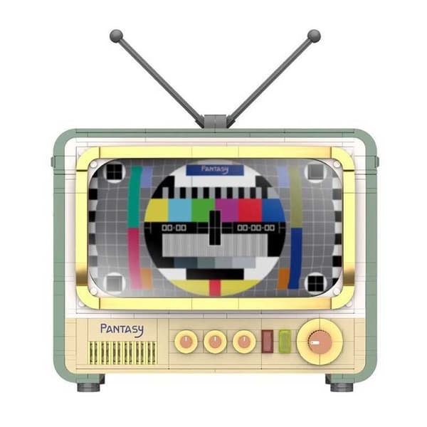 Pantasy Retro Tv Set Joyside Series Konstruktionsspel 26 Cm