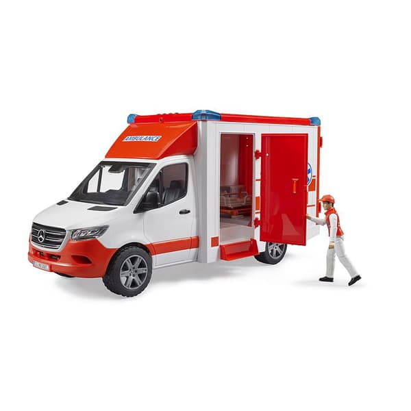 Bruder Mb Sprinter Ambulance With Driver 02676 Byggespil