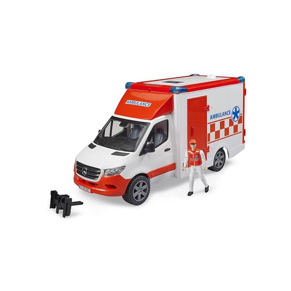 Bruder Mb Sprinter Ambulance With Driver 02676 Byggespil