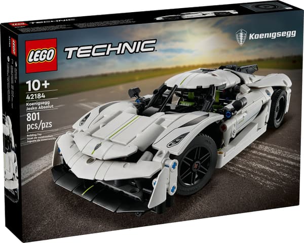 LEGO 42184 Koenigsegg Jesko Absolut-hyperbil – hvid