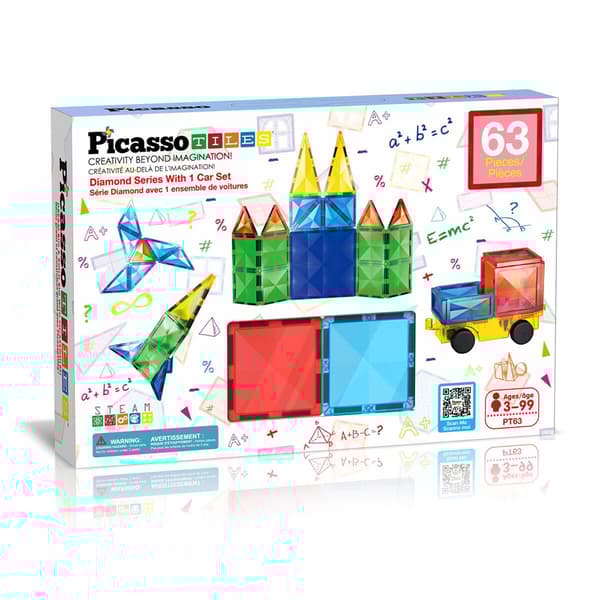 Picasso Tiles Byggesæt Diamond Series Set (pt63) 63 Stykker