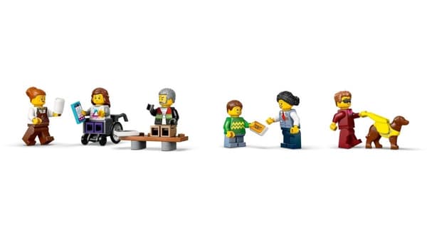 LEGO City 60423 City Raitiovaunu asemalla