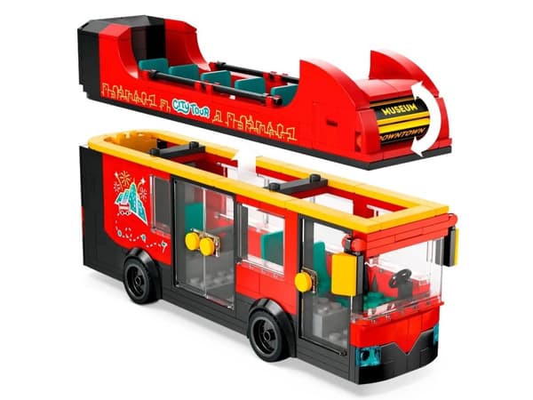 LEGO City 60407 rød dobbeltdækkerbus