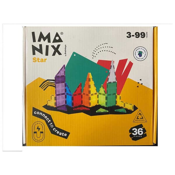 Imanix Stjernebygge Sæt 36 Stykker