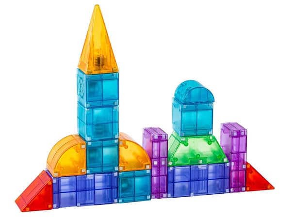 Magnetiske mursten, konstruktionssten, glødende elementer, 3D figurer 94 El.