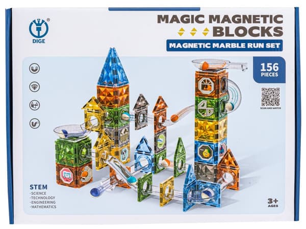 Magnetiska konstruktionsblock KULLSTÄLLARE 156 El. Kulodrome