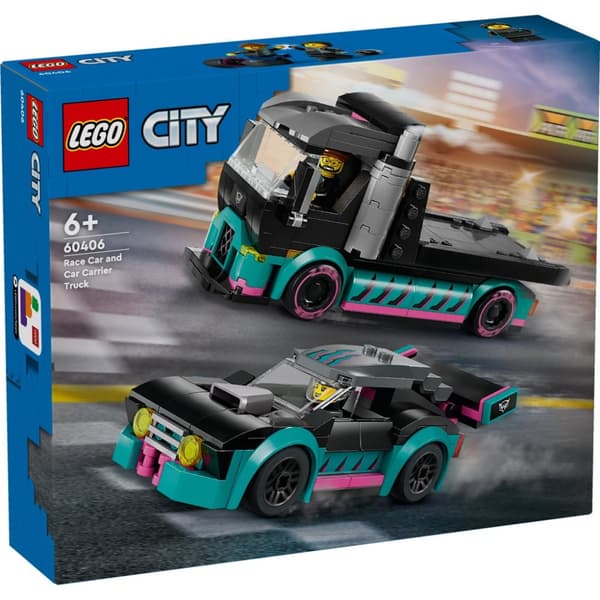 Lego City 60406 racerbil och transportbil