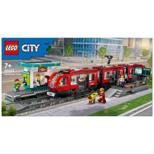 Lego City 60423 Tåg City Spårvagn och Station