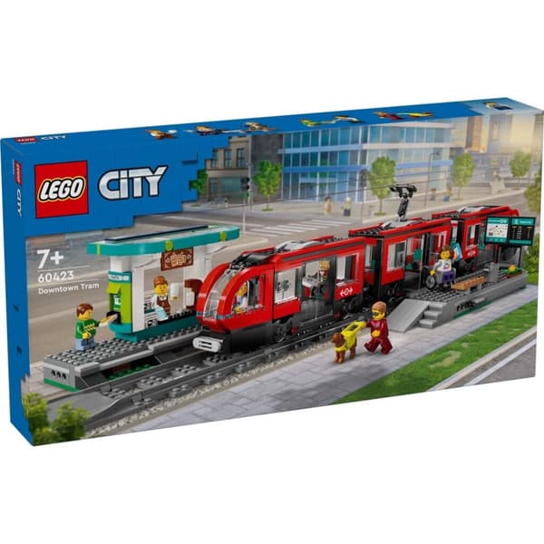 Lego City 60423 Tåg City Spårvagn och Station