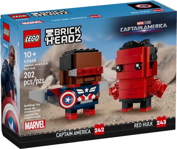 LEGO 40668 Captain America og Red Hulk-figurer