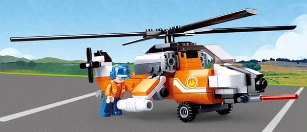 BLOCKI SLUBAN LUFTHAVN Helikopter 129 - B0667D