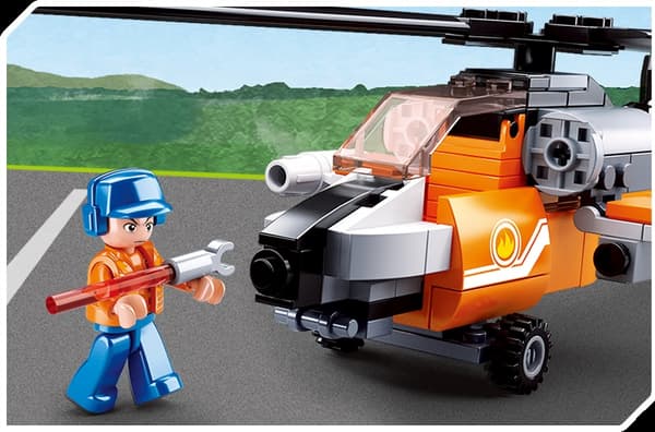 BLOCKI SLUBAN LUFTHAVN Helikopter 129 - B0667D