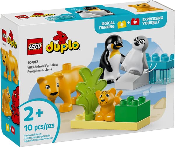 LEGO 10442 Vilde dyrefamilier: pingviner og løver
