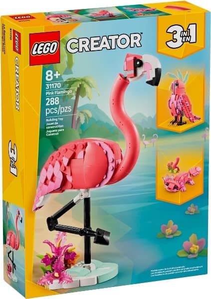 LEGO 31170 Vilde dyr: Pink flamingo