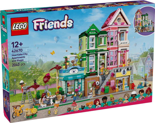 LEGO 42670 Heartlake Citys lägenheter och butiker