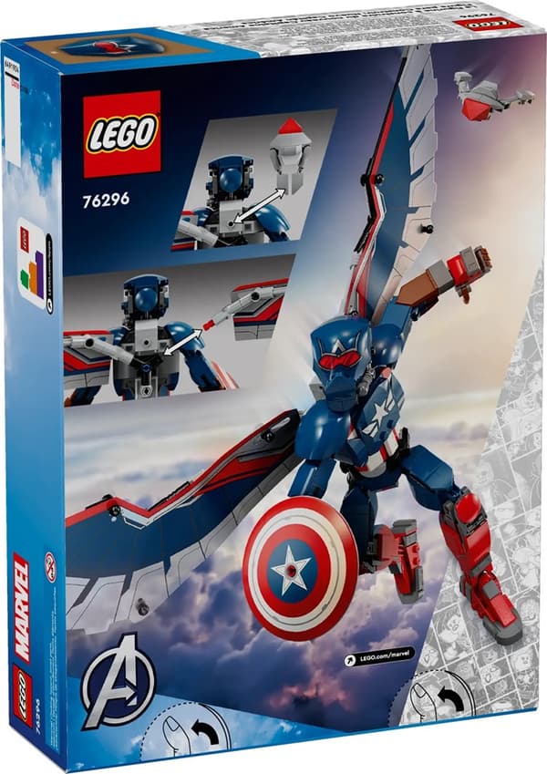 LEGO MARVEL 76296 Ny Captain America konstruktionsfigur
