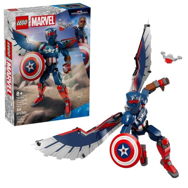 LEGO MARVEL 76296 Ny Captain America konstruktionsfigur