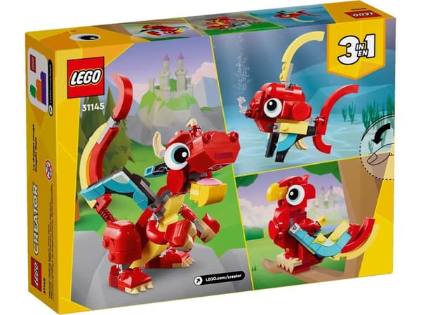LEGO CREATOR 3 I 1 31145 RÖD DRAKE
