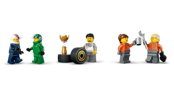 LEGO CITY 60445 F1 - Lastbil med RB20 & AMR24 F1 bilar