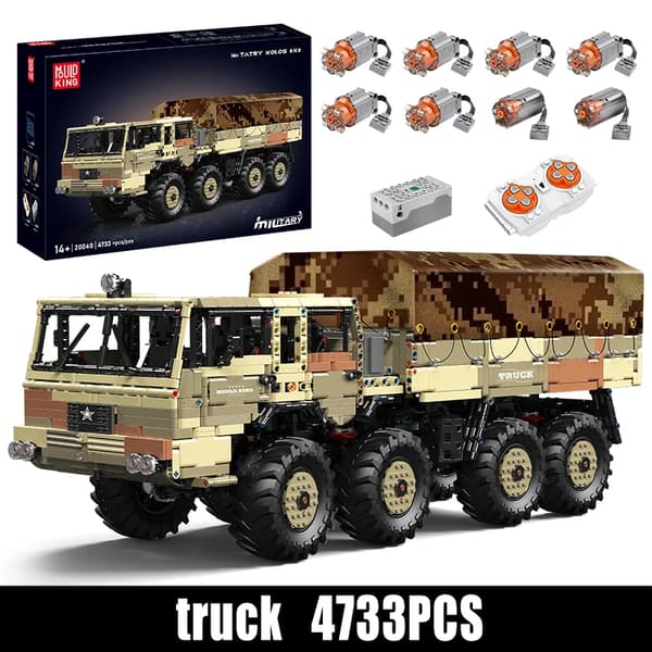 RC Tatry KOLOS 8X8 Lastbil, 4733PCS Økologisk ABS Materiale,20040