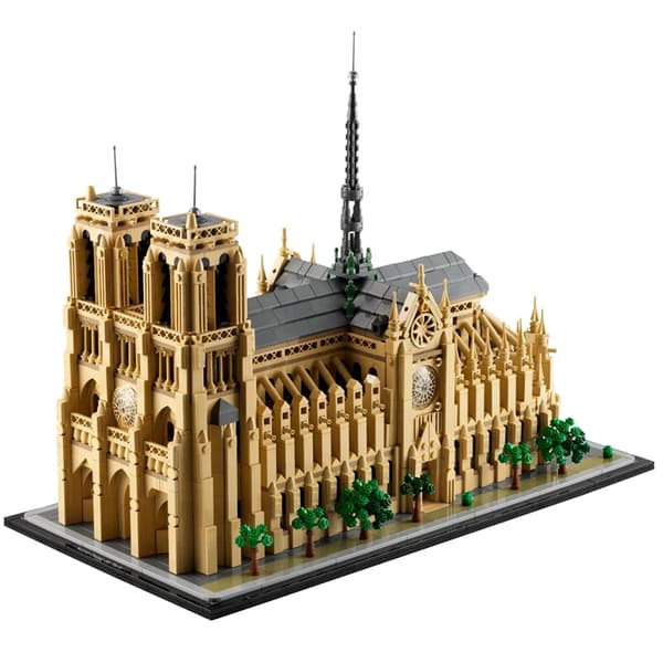 Notre-Dame Bygning Blok Model, 4383 Stykker, Kompatibel med Andre Bygning Sæt,4383 stk. Ingen kasse