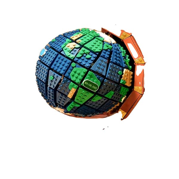 Globe Model Sæt, Miljøvenligt Materiale, 1587 Stykker