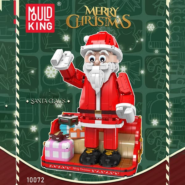 Santa Claus Byggesæt, Læring Legetøj til Aldre 14+, Kompatibel med Andre Mærker,10072 med kasse