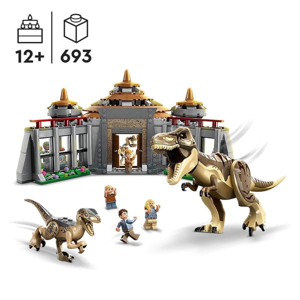 LEGO Jurassic World 76961 DINOSAUR Center T-Rex og Raptor Angreb