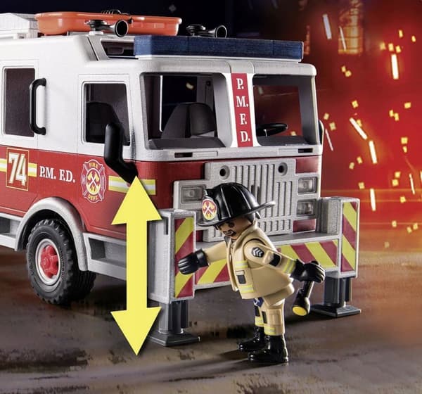 Playmobil Brandbil: Amerikansk Tårnstige 70935 Brandvæsen Byggeklodser
