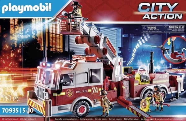 Playmobil Brandbil: Amerikansk Tårnstige 70935 Brandvæsen Byggeklodser