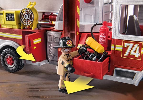 Playmobil Brandbil: Amerikansk Tårnstige 70935 Brandvæsen Byggeklodser