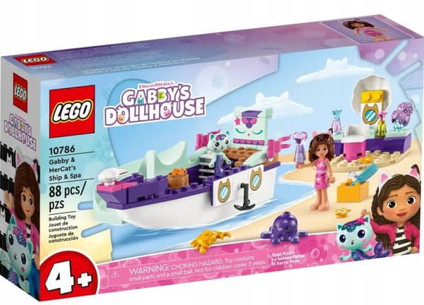 LEGO Gabis Kattehus 10786 Gabi og Havfruernes Skib og Spa