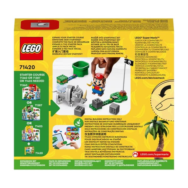 LEGO Super Mario 71420 Rambi Næsehorn Klodser