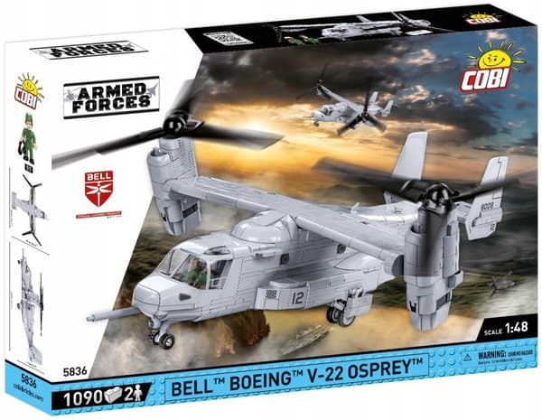 Lentokoneen lohkot Cobi 5836 Bell-Boeing V-22 Osprey 1090 Armed Force
