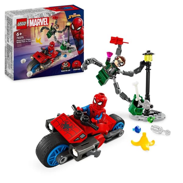 LEGO Super Heroes 76275 Spider-Man vs. Doc Ock Motorcykeljagt