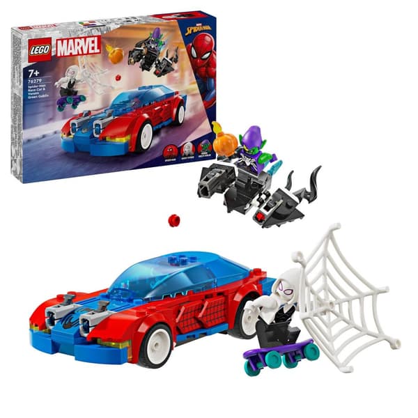 LEGO MARVEL 76279 Spider-Man Racerbil och Green Goblin Venom