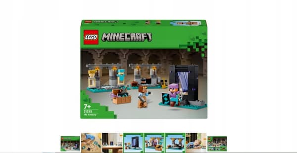LEGO Minecraft 21252 Alex Armoursmiths Våbenkammer