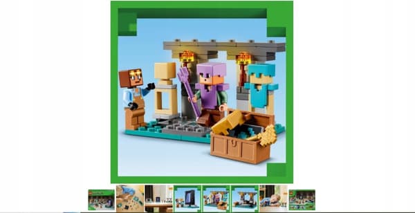 LEGO Minecraft 21252 Alex Armoursmiths Våbenkammer
