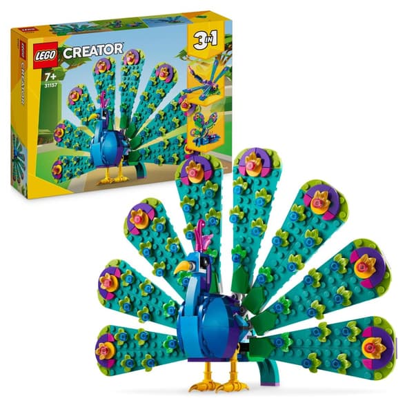 LEGO Creator 31157 Exotisk Påfågel 3-i-1