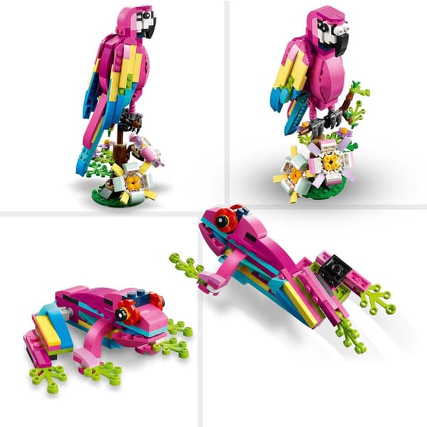 LEGO Creator 3 i 1 31144 - EKSOTISK LYSERØD PAPEGØJE