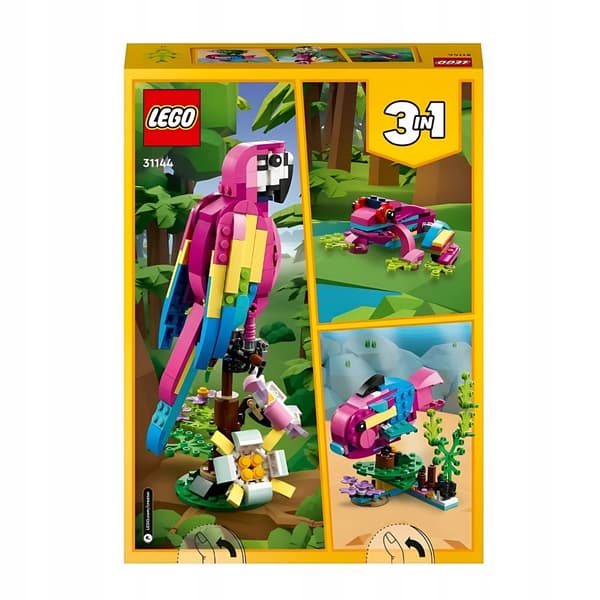 LEGO Creator 3 i 1 31144 - EKSOTISK LYSERØD PAPEGØJE