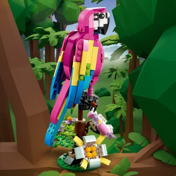 LEGO Creator 3 i 1 31144 - EKSOTISK LYSERØD PAPEGØJE