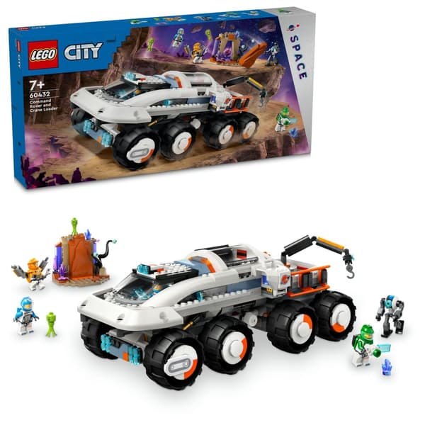 LEGO City 60432 Rumrover Kommandokøretøj med lastkran