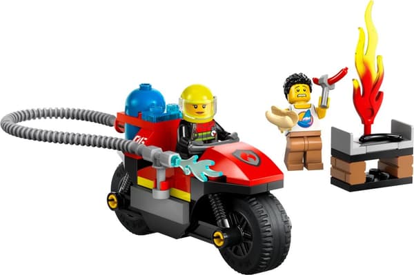 LEGO City 60410 City 60410 Räddningsmotorcykel Brandbil