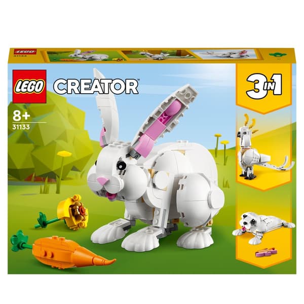 LEGO Creator 3 i 1 31133 LEGO CREATOR KLODSER HVID KANIN PAPEGØJE SÆL