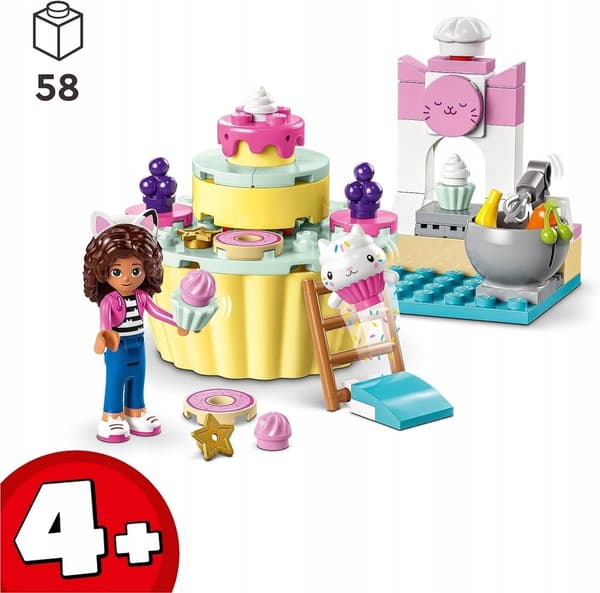 LEGO Gabis Kattehus 10785 Bag en Kage med Sweetie