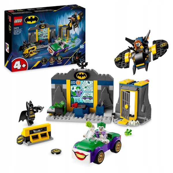 LEGO Super Heroes 76272 Lepakkoluola Batmanin, Batgirlin ja Jokerin kanssa