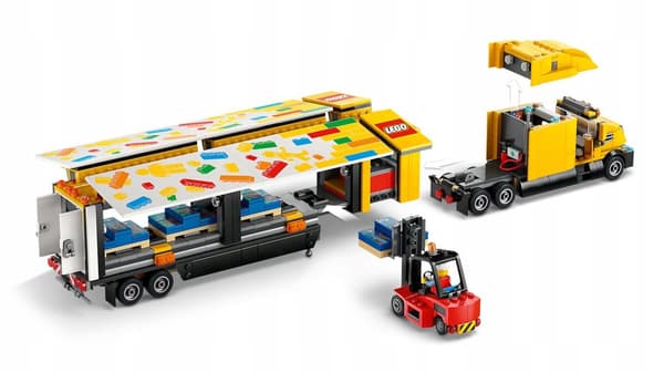LEGO City 60440 - Keltainen TIR-kuljetusauto