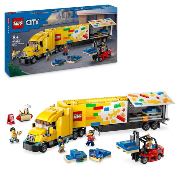 LEGO City 60440 - Keltainen TIR-kuljetusauto