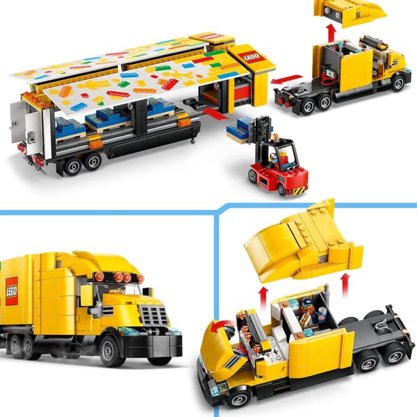LEGO City 60440 - Keltainen TIR-kuljetusauto